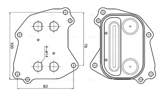 Ölkühler, Motoröl AVA QUALITY COOLING BW3621 Bild Ölkühler, Motoröl AVA QUALITY COOLING BW3621