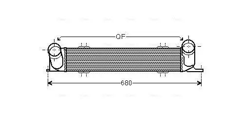 Ladeluftkühler AVA QUALITY COOLING BW4378