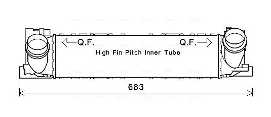 Ladeluftkühler AVA QUALITY COOLING BW4467 Bild Ladeluftkühler AVA QUALITY COOLING BW4467