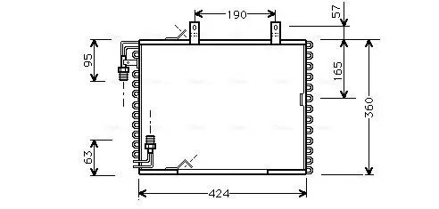 Kondensator, Klimaanlage AVA QUALITY COOLING BW5147