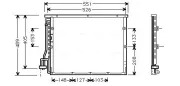 Kondensator, Klimaanlage AVA QUALITY COOLING BW5148