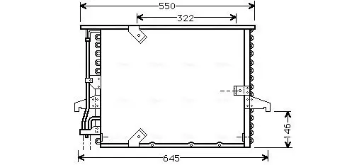 Kondensator, Klimaanlage AVA QUALITY COOLING BW5180