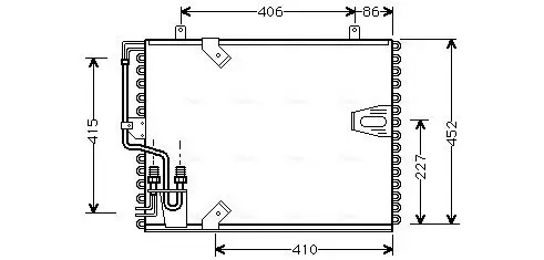 Kondensator, Klimaanlage AVA QUALITY COOLING BW5183