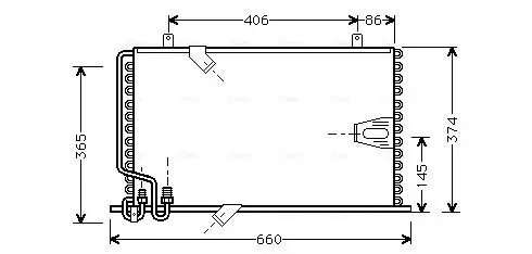 Kondensator, Klimaanlage AVA QUALITY COOLING BW5184