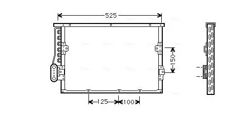 Kondensator, Klimaanlage AVA QUALITY COOLING BW5191