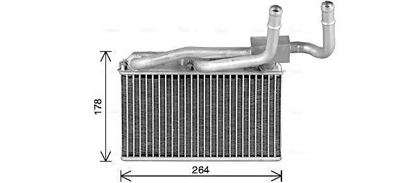 Wärmetauscher, Innenraumheizung AVA QUALITY COOLING BW6600