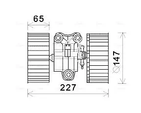 Innenraumgebläse 12 V AVA QUALITY COOLING BW8470