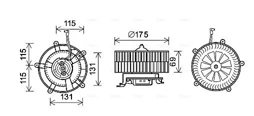 Innenraumgebläse 12 V AVA QUALITY COOLING BW8478