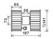 Innenraumgebläse 12 V AVA QUALITY COOLING BW8483