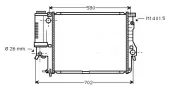 Kühler, Motorkühlung AVA QUALITY COOLING BWA2186