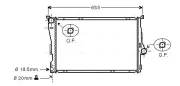 Kühler, Motorkühlung AVA QUALITY COOLING BWA2205