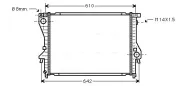 Kühler, Motorkühlung AVA QUALITY COOLING BWA2222