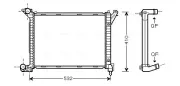 Kühler, Motorkühlung AVA QUALITY COOLING BWA2263