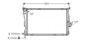 Kühler, Motorkühlung AVA QUALITY COOLING BWA2278