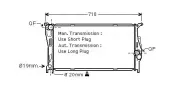 Kühler, Motorkühlung AVA QUALITY COOLING BWA2293