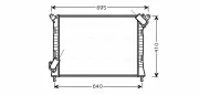 Kühler, Motorkühlung AVA QUALITY COOLING BWA2307