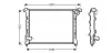 Kühler, Motorkühlung AVA QUALITY COOLING BWA2314