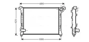 Kühler, Motorkühlung AVA QUALITY COOLING BWA2314