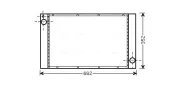 Kühler, Motorkühlung AVA QUALITY COOLING BWA2333