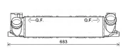 Ladeluftkühler AVA QUALITY COOLING BWA4464