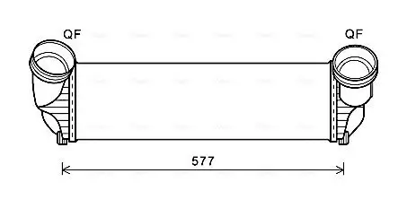 Ladeluftkühler AVA QUALITY COOLING BWA4543