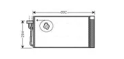 Kondensator, Klimaanlage AVA QUALITY COOLING BWA5273D