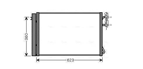 Kondensator, Klimaanlage AVA QUALITY COOLING BWA5295D