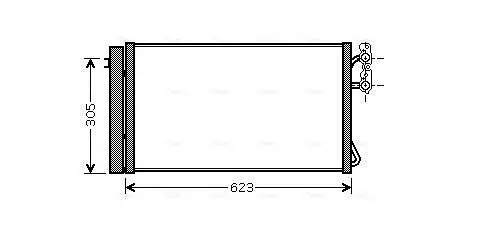 Kondensator, Klimaanlage AVA QUALITY COOLING BWA5296D Bild Kondensator, Klimaanlage AVA QUALITY COOLING BWA5296D