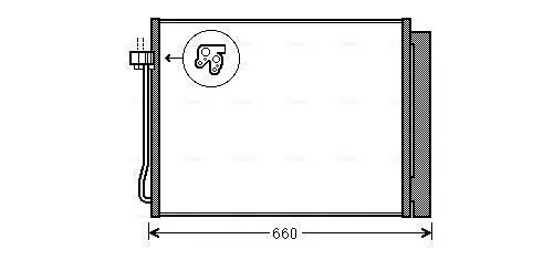 Kondensator, Klimaanlage AVA QUALITY COOLING BWA5377D