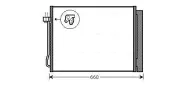 Kondensator, Klimaanlage AVA QUALITY COOLING BWA5377D