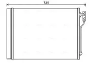 Kondensator, Klimaanlage AVA QUALITY COOLING BWA5435D