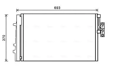 Kondensator, Klimaanlage AVA QUALITY COOLING BWA5479D