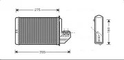 Wärmetauscher, Innenraumheizung AVA QUALITY COOLING BWA6172