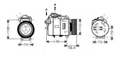 Kompressor, Klimaanlage AVA Clever Choice BWAK330