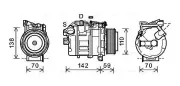 Kompressor, Klimaanlage AVA QUALITY COOLING BWAK418