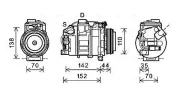 Kompressor, Klimaanlage AVA QUALITY COOLING BWAK423