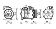 Kompressor, Klimaanlage AVA QUALITY COOLING BWAK442