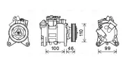 Kompressor, Klimaanlage AVA Clever Choice BWAK489