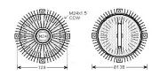 Kupplung, Kühlerlüfter AVA QUALITY COOLING BWC322