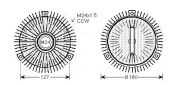 Kupplung, Kühlerlüfter AVA QUALITY COOLING BWC324