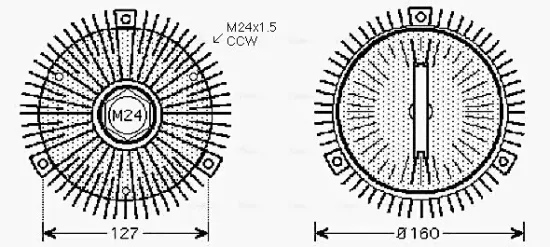 Kompressor, Klimaanlage 12 V AVA QUALITY COOLING BWAK499 Bild Kompressor, Klimaanlage 12 V AVA QUALITY COOLING BWAK499