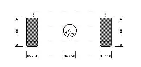 Trockner, Klimaanlage AVA QUALITY COOLING BWD063