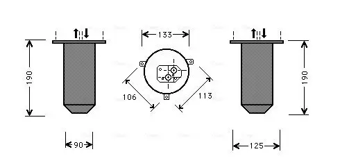 Trockner, Klimaanlage AVA QUALITY COOLING BWD216 Bild Trockner, Klimaanlage AVA QUALITY COOLING BWD216