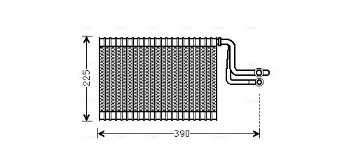 Verdampfer, Klimaanlage AVA QUALITY COOLING BWV365