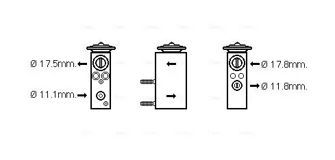 Expansionsventil, Klimaanlage AVA QUALITY COOLING CN1276 Bild Expansionsventil, Klimaanlage AVA QUALITY COOLING CN1276