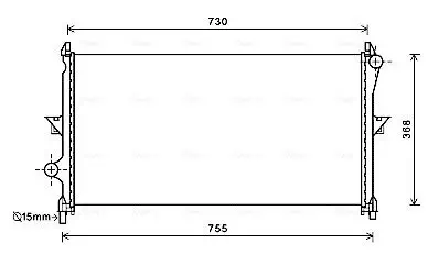 Kühler, Motorkühlung AVA QUALITY COOLING CN2278