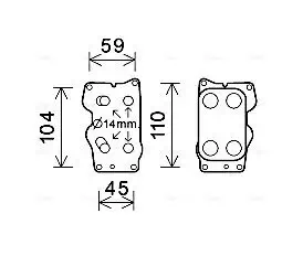 Ölkühler, Motoröl AVA QUALITY COOLING CN3307 Bild Ölkühler, Motoröl AVA QUALITY COOLING CN3307