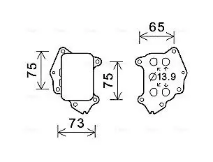 Ölkühler, Motoröl AVA QUALITY COOLING CN3309 Bild Ölkühler, Motoröl AVA QUALITY COOLING CN3309