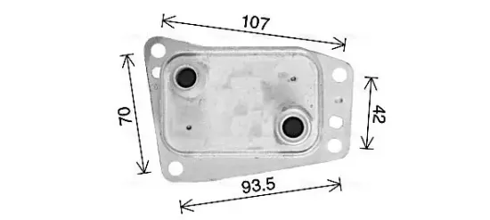 Ölkühler, Motoröl AVA QUALITY COOLING CN3327 Bild Ölkühler, Motoröl AVA QUALITY COOLING CN3327