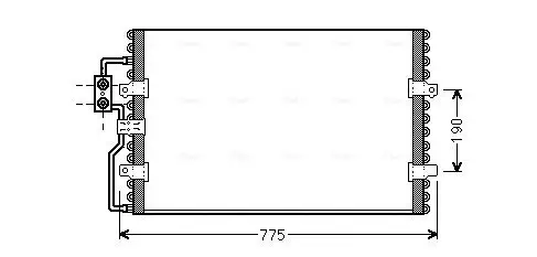 Kondensator, Klimaanlage AVA QUALITY COOLING CN5093